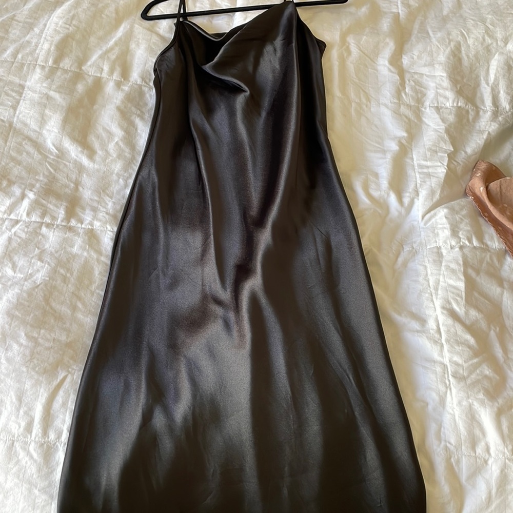 Black Bebe Strap Dress